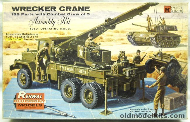 Renwal 1/32 Wrecker Crane US Army 5 Ton 6 x 6, M559-249 plastic model kit